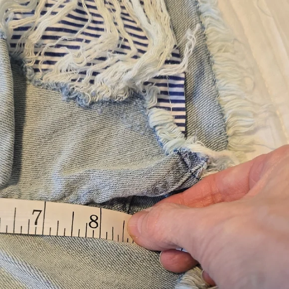 Express Light Blue Jean Shorts. Size 00 - Picture 12 of 13